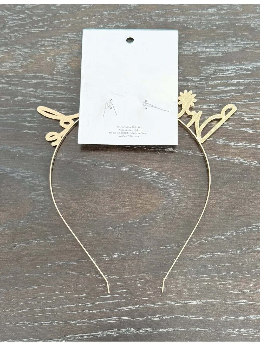 Bride To Be White and Gold Daisy Headband BNIP
